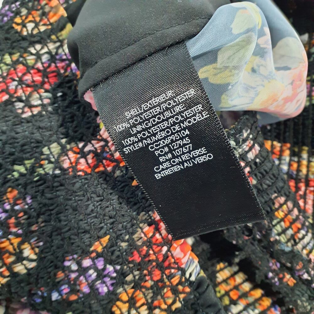 Olivia Smocked Magnolia Floral Black Willis Size Small Pants NWT - Picture 5 of 5
